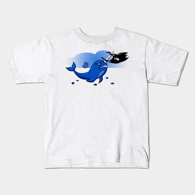 Narrrwhal Kids T-Shirt by fishbiscuit